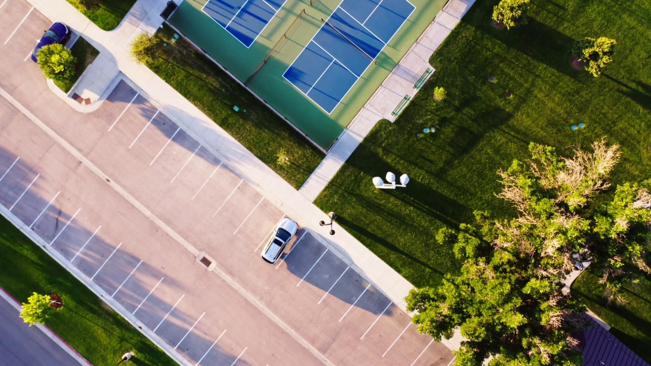 Pickleball法院空中视频素材