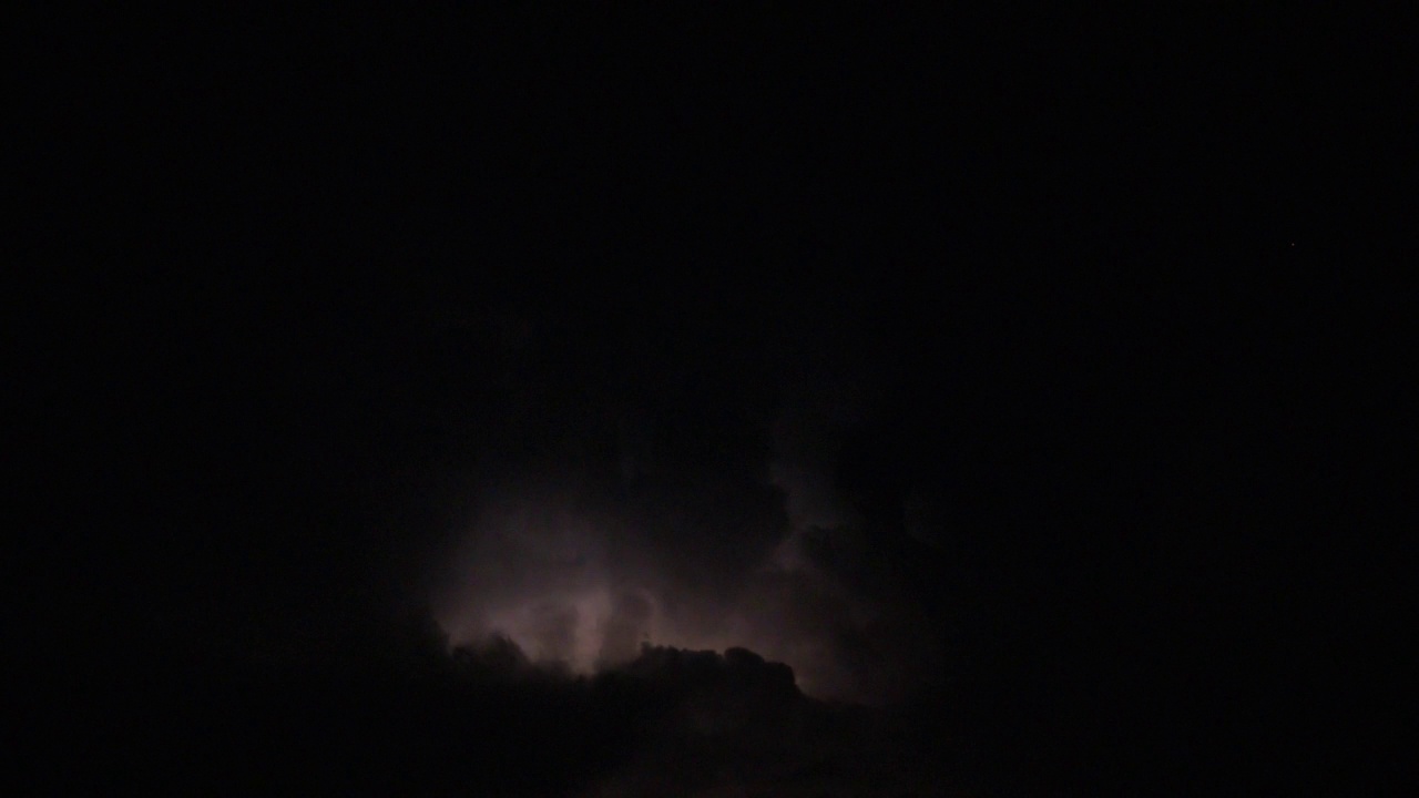 夏季暴风雨时雷电交加视频素材