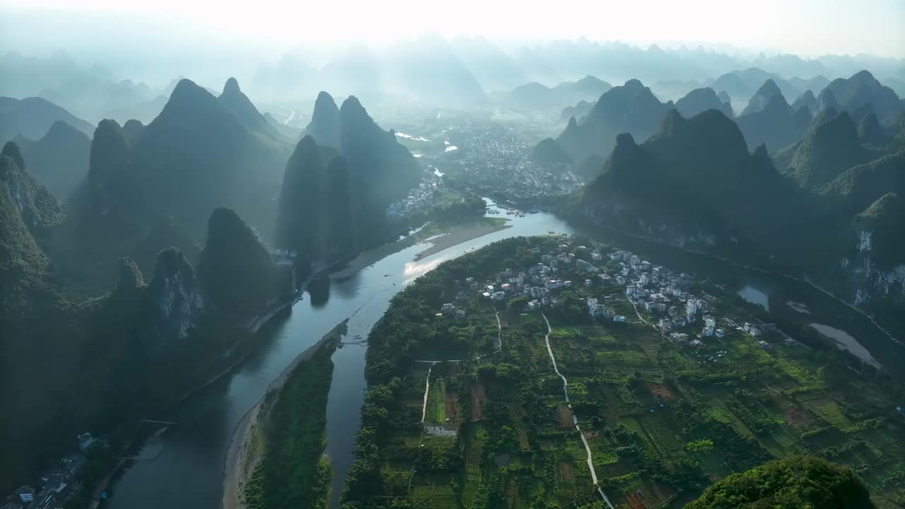 桂林山水风景视频素材