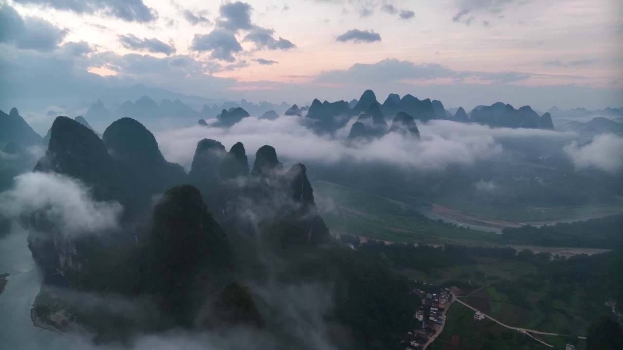 桂林山水风景视频素材