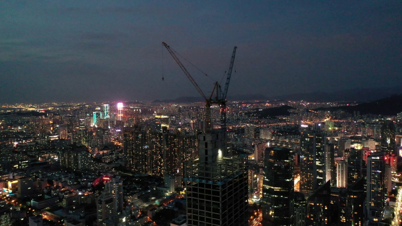 建筑工地鸟瞰图视频素材