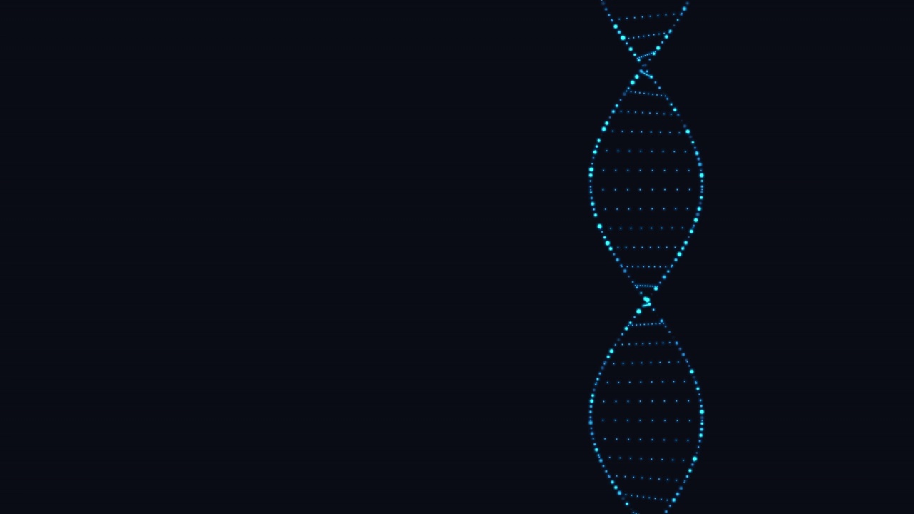 DNA结构分子旋转视频素材