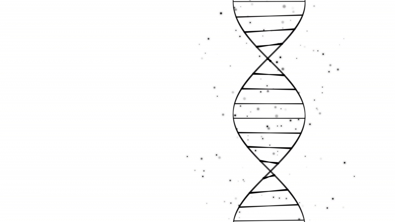 DNA结构分子旋转视频素材