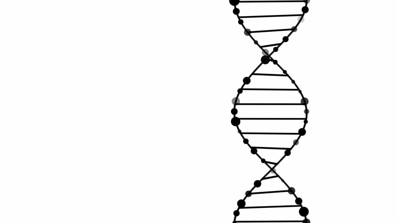 DNA结构分子旋转视频素材