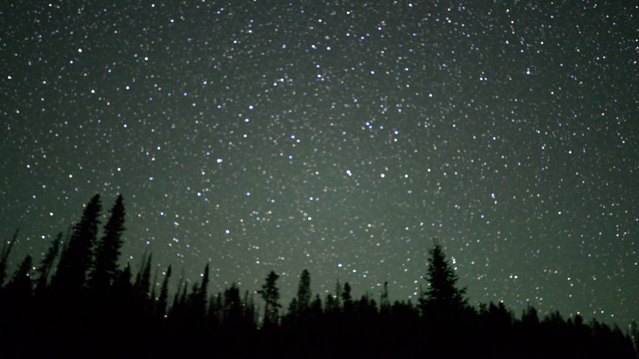 银河夜星时间流逝视频素材