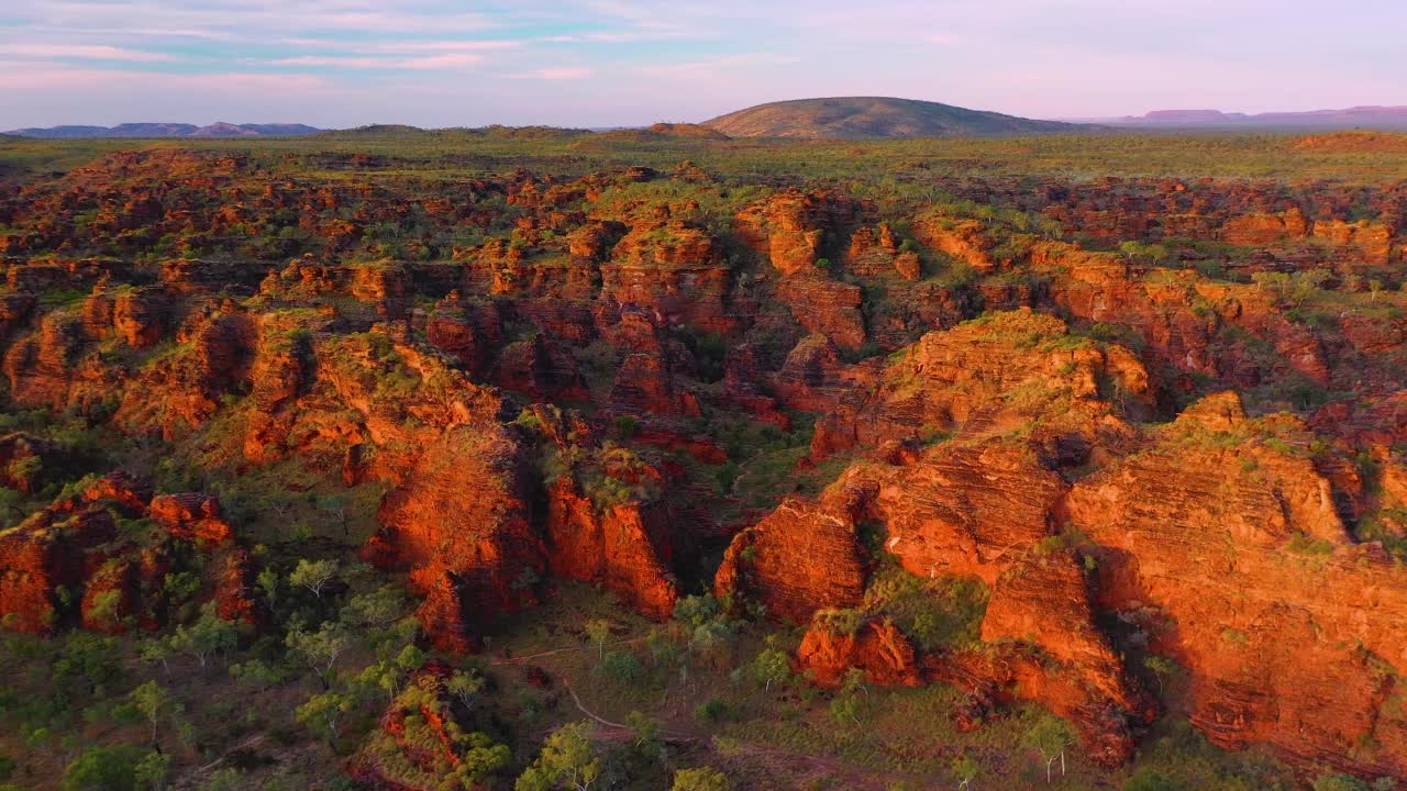 推进版本的隐藏山谷，米里玛国家公园，Kununurra，西澳大利亚视频素材