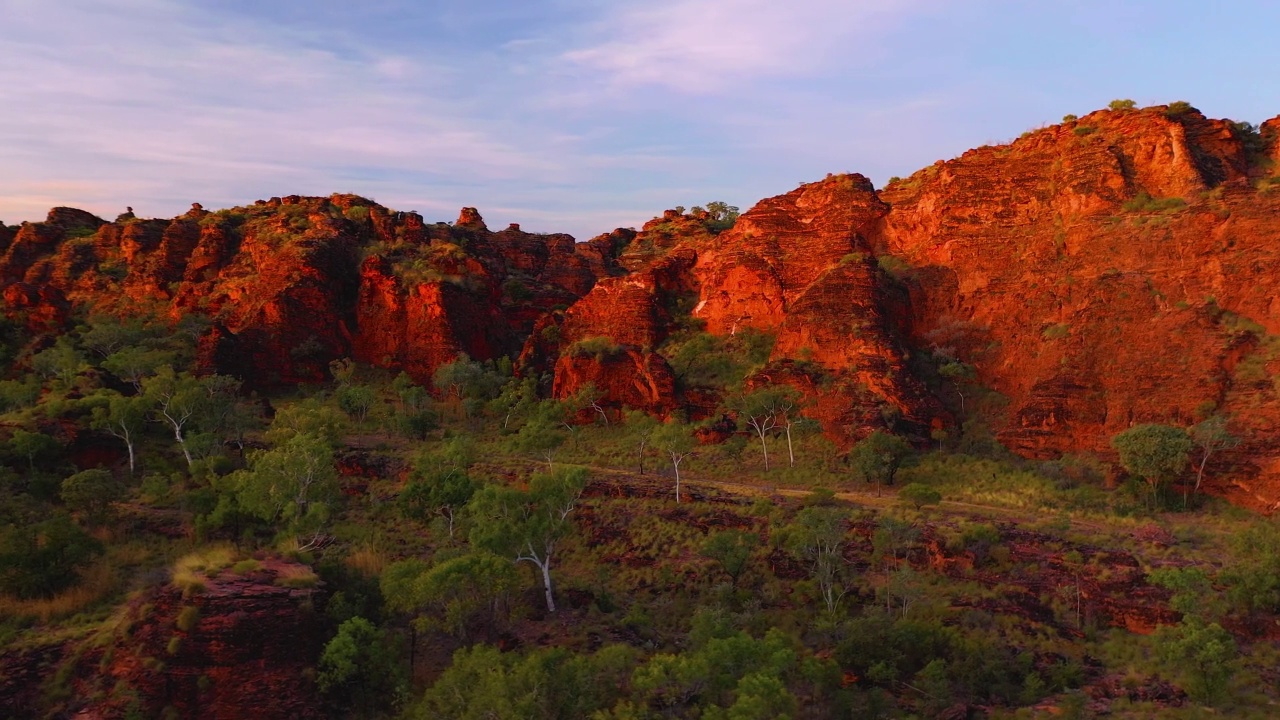 隐藏山谷，米里玛国家公园，Kununurra，西澳大利亚的视差版本视频素材