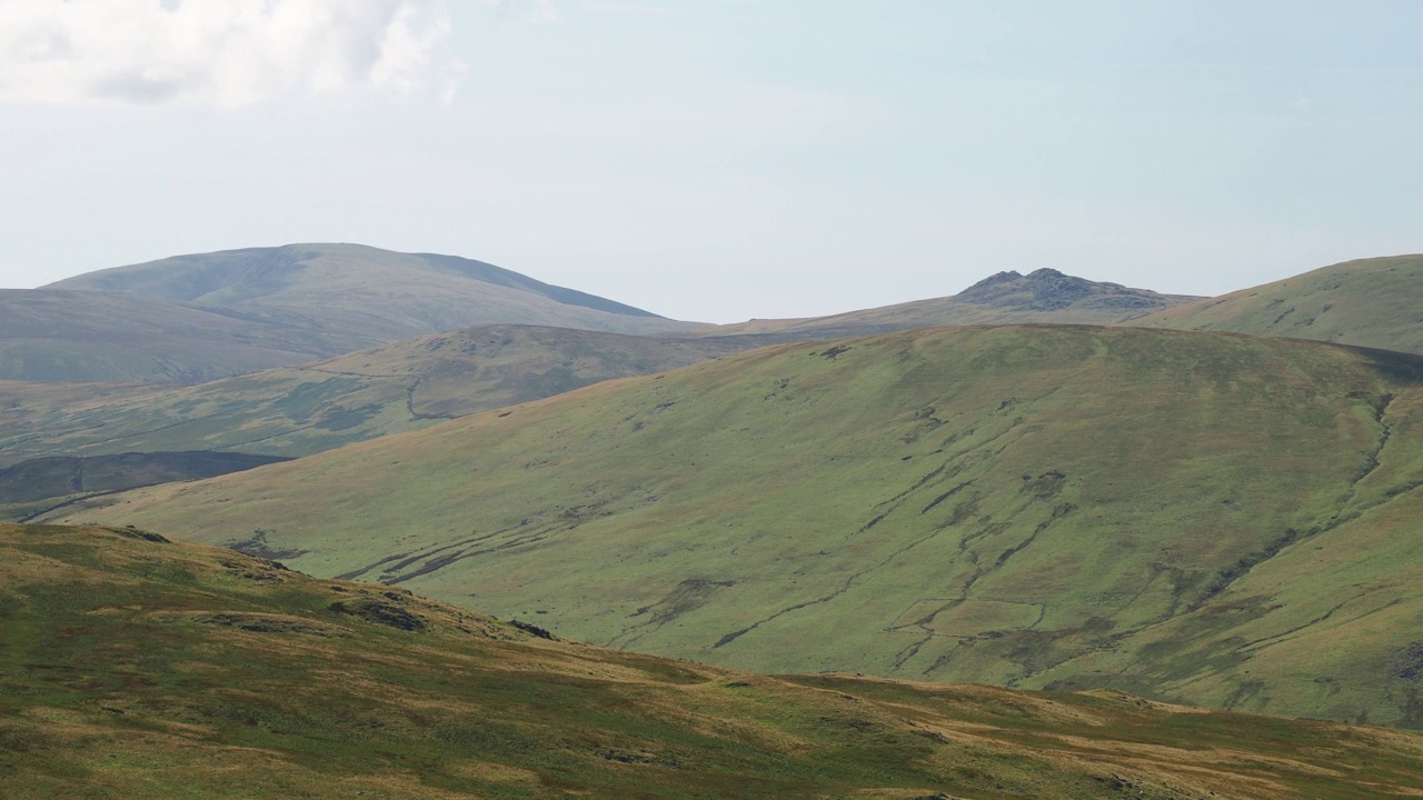 Black Combe，来自英国湖区的Green Crag。视频素材