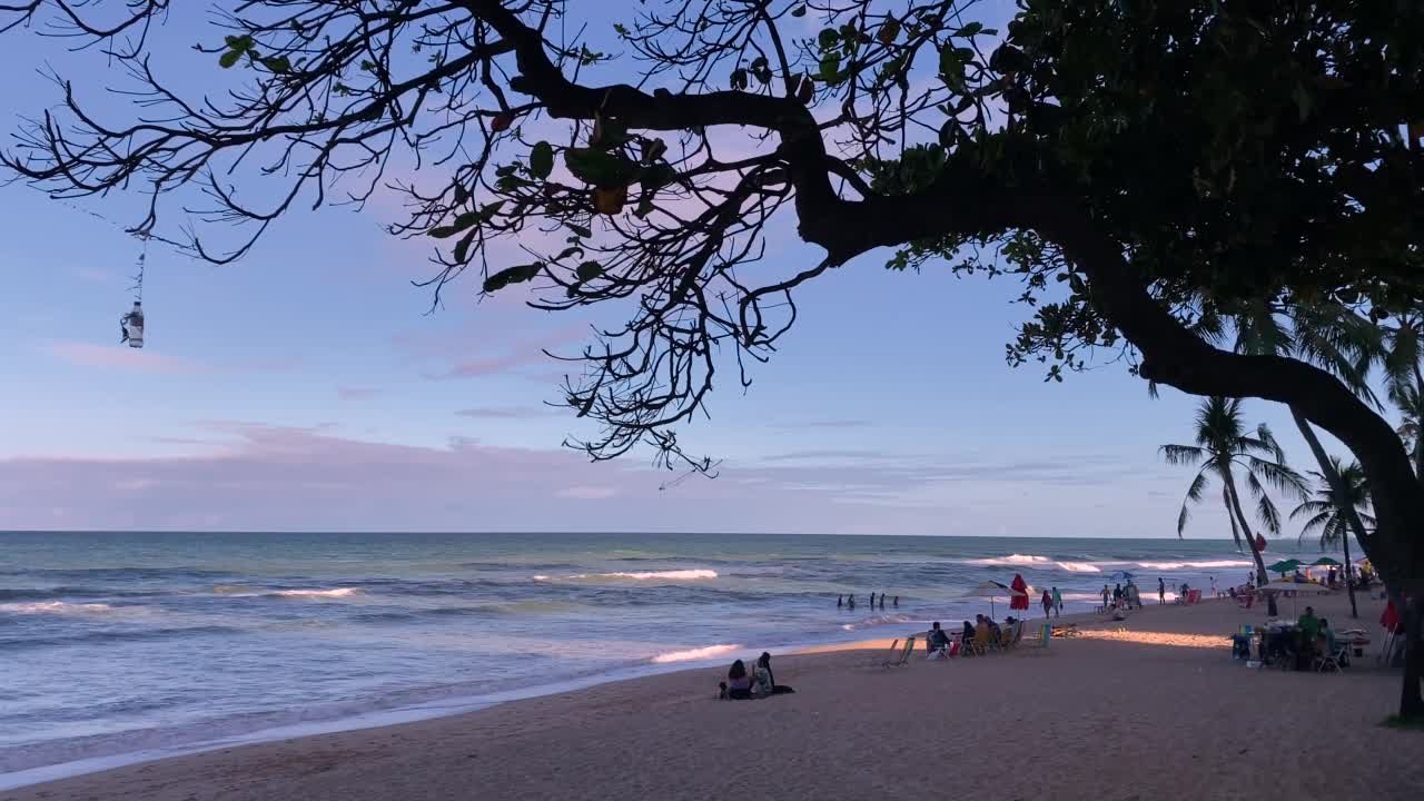 Boa Viagem海滩的景色视频素材