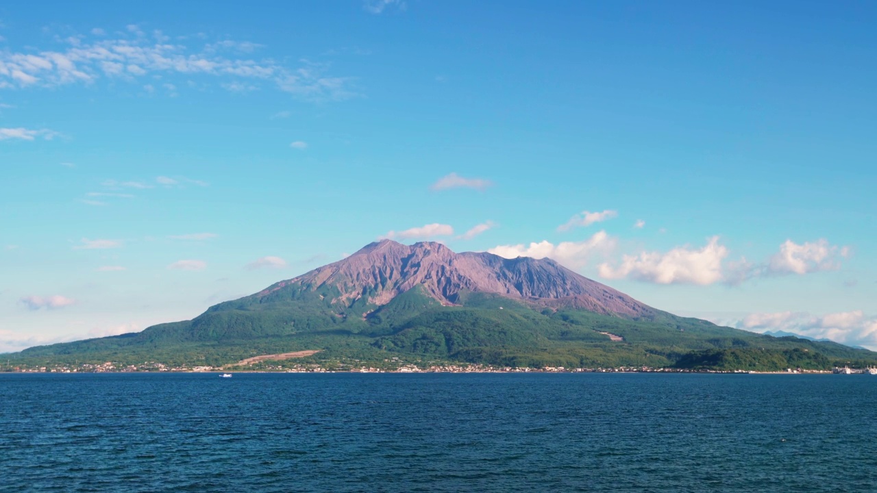 日本樱岛九州拍摄视频素材