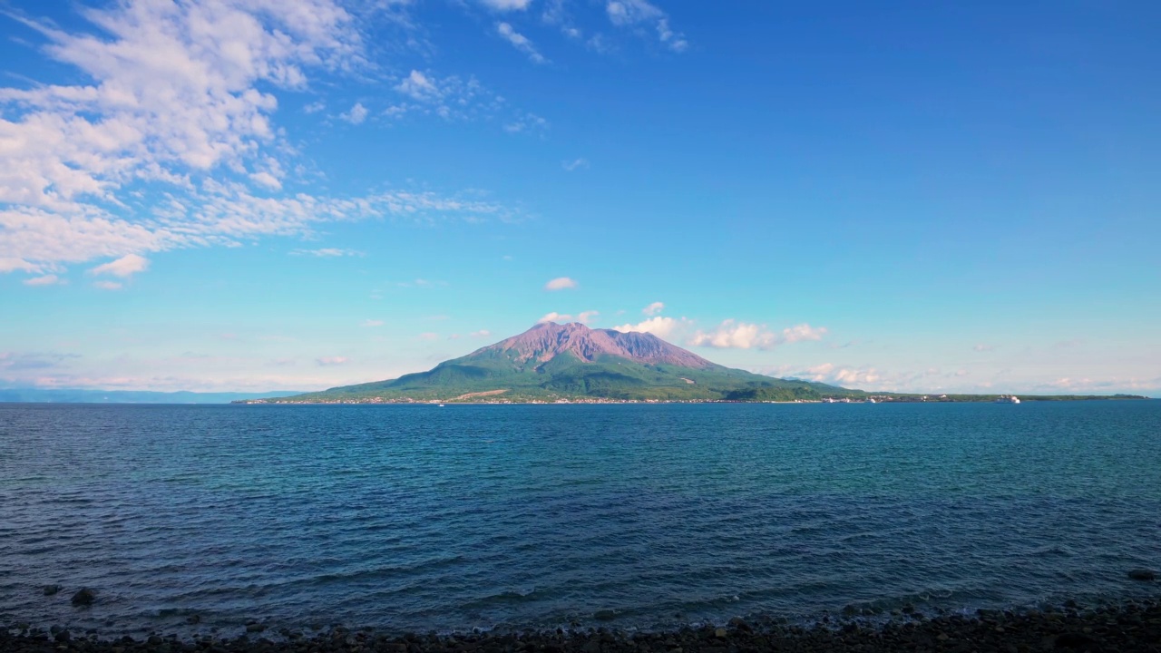 日本樱岛九州拍摄视频素材