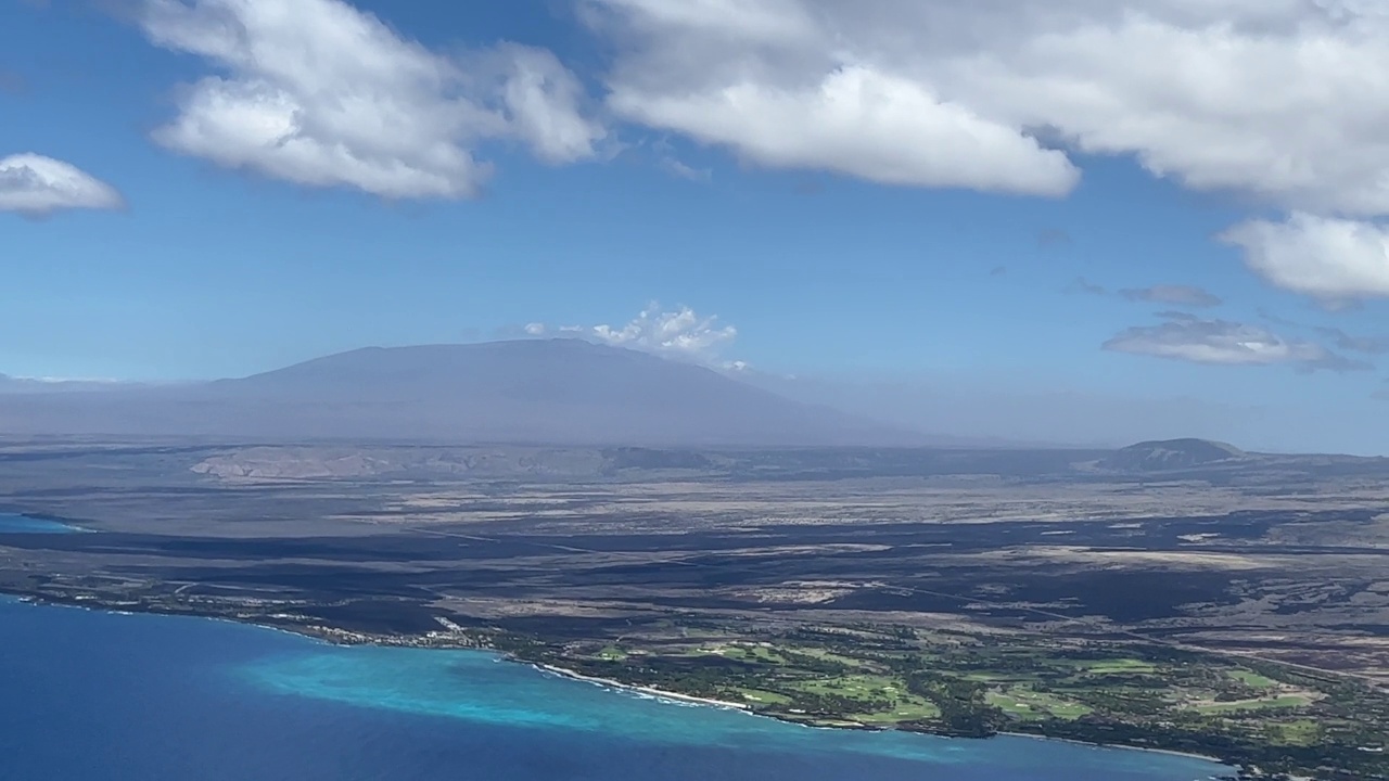 科纳海岸鸟瞰图视频素材