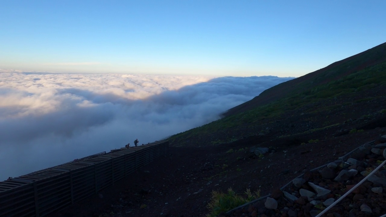 富士山的山道视频素材