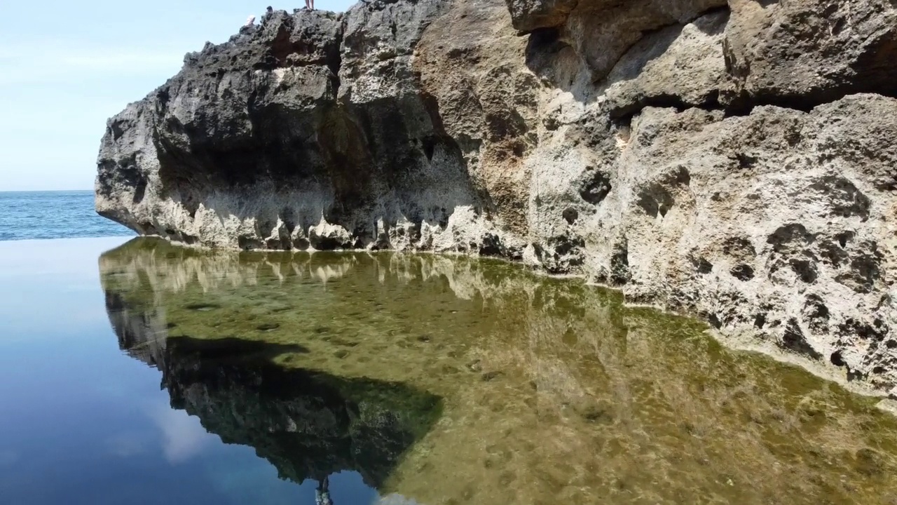 天然游泳池视频素材