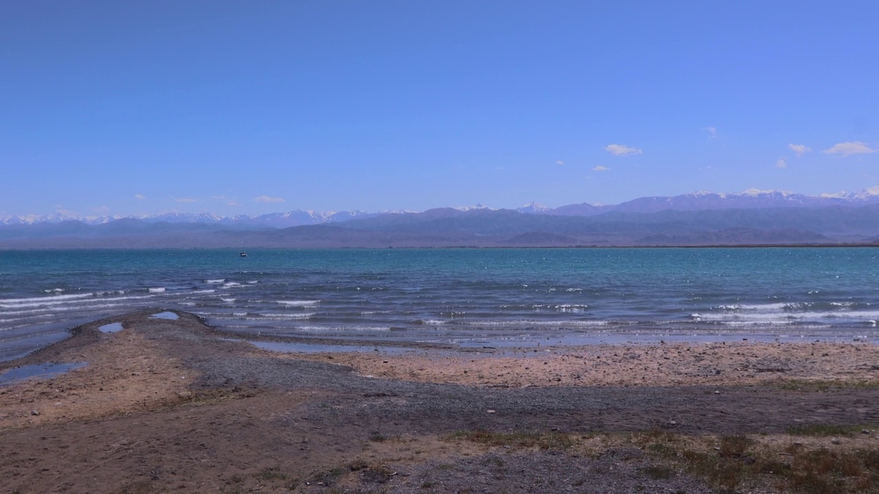 伊塞克湖海岸视频素材