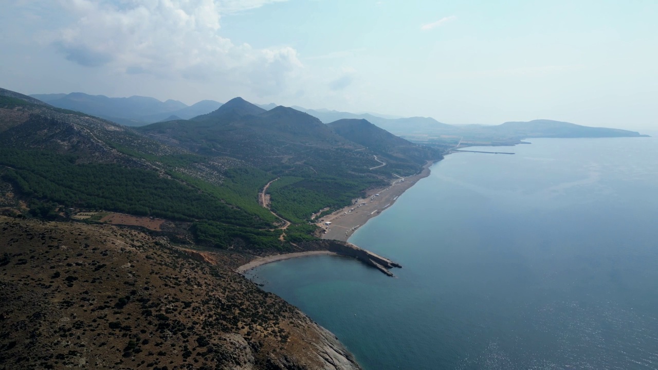 Gokceada地中海岛屿。视频素材