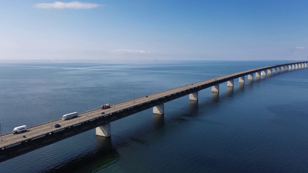 跨海高速公路视频素材