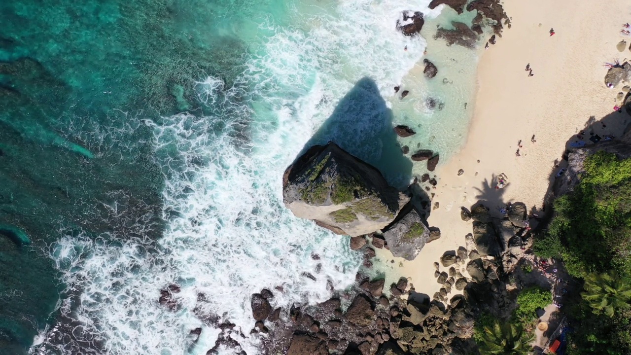 热带海滩的镜头视频素材