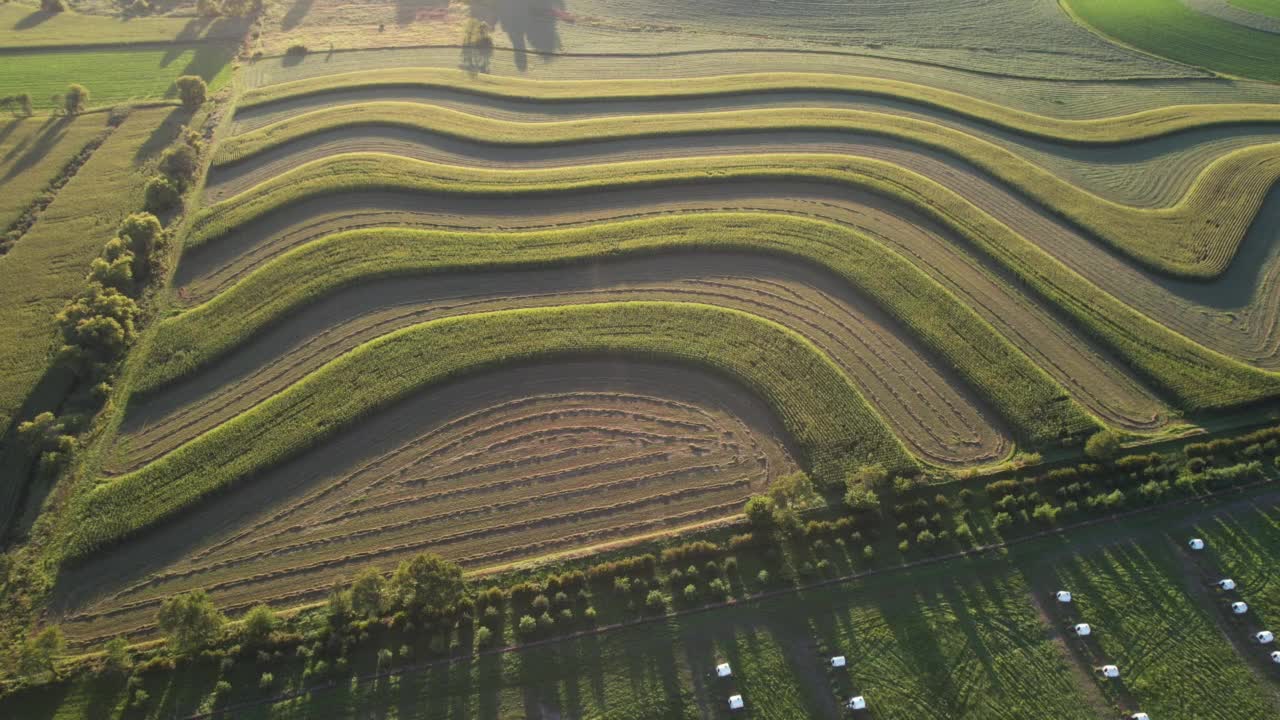 等高耕作视频素材