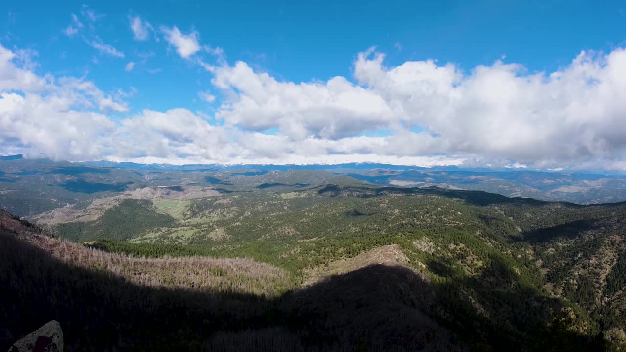 4k时间流逝-科罗拉多博尔德的熊峰峰顶。科罗拉多洛矶山脉视频素材