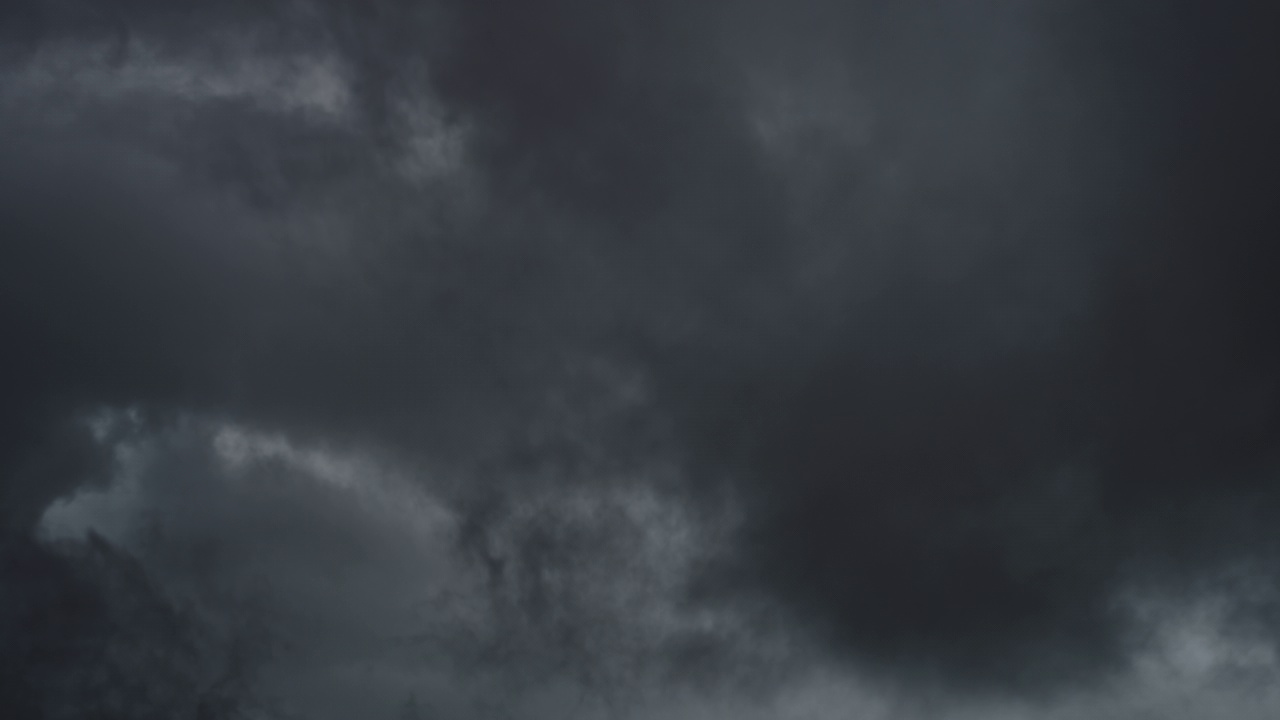 黑暗的暴风雨天空视频素材