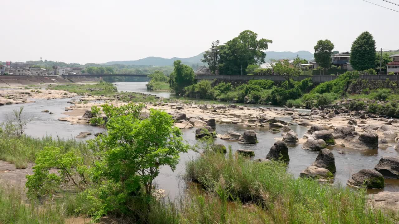 初夏的鸟笼川风景视频素材