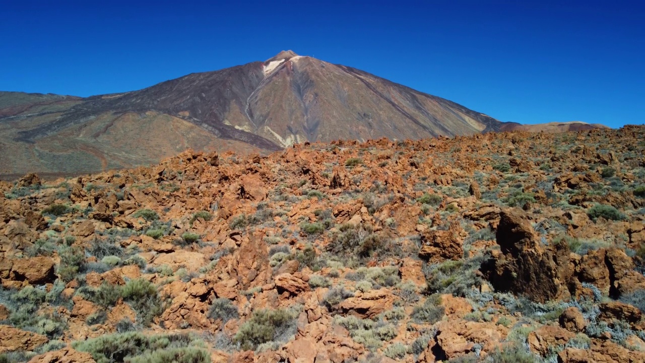 泰德山国家公园。加那利群岛。火山口是西班牙最高的山峰。视频素材