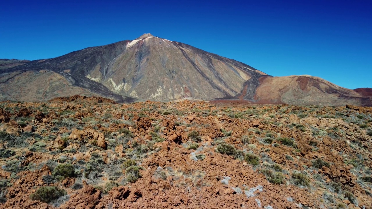 泰德山国家公园。加那利群岛。火山口是西班牙最高的山峰。视频素材