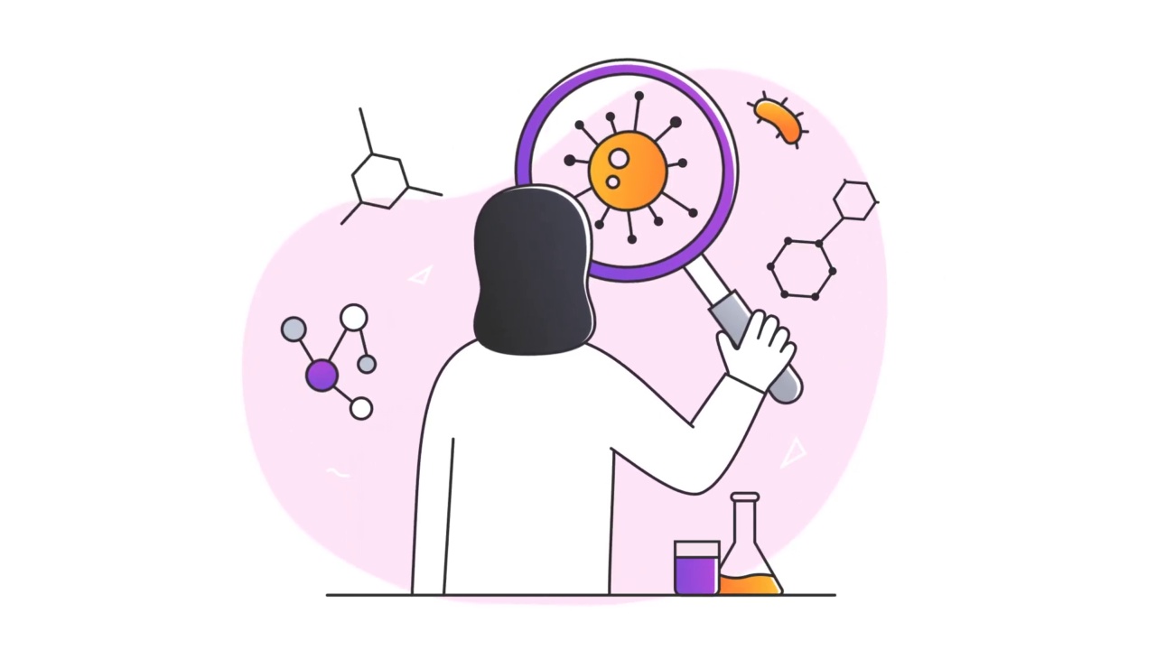 实验室视频概念的科学研究视频素材