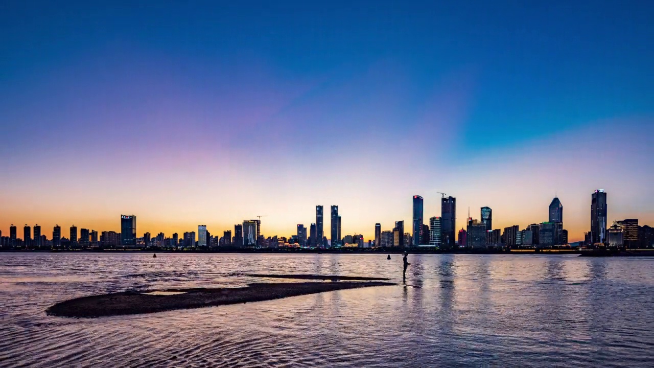 中国上海现代城市夜景视频素材