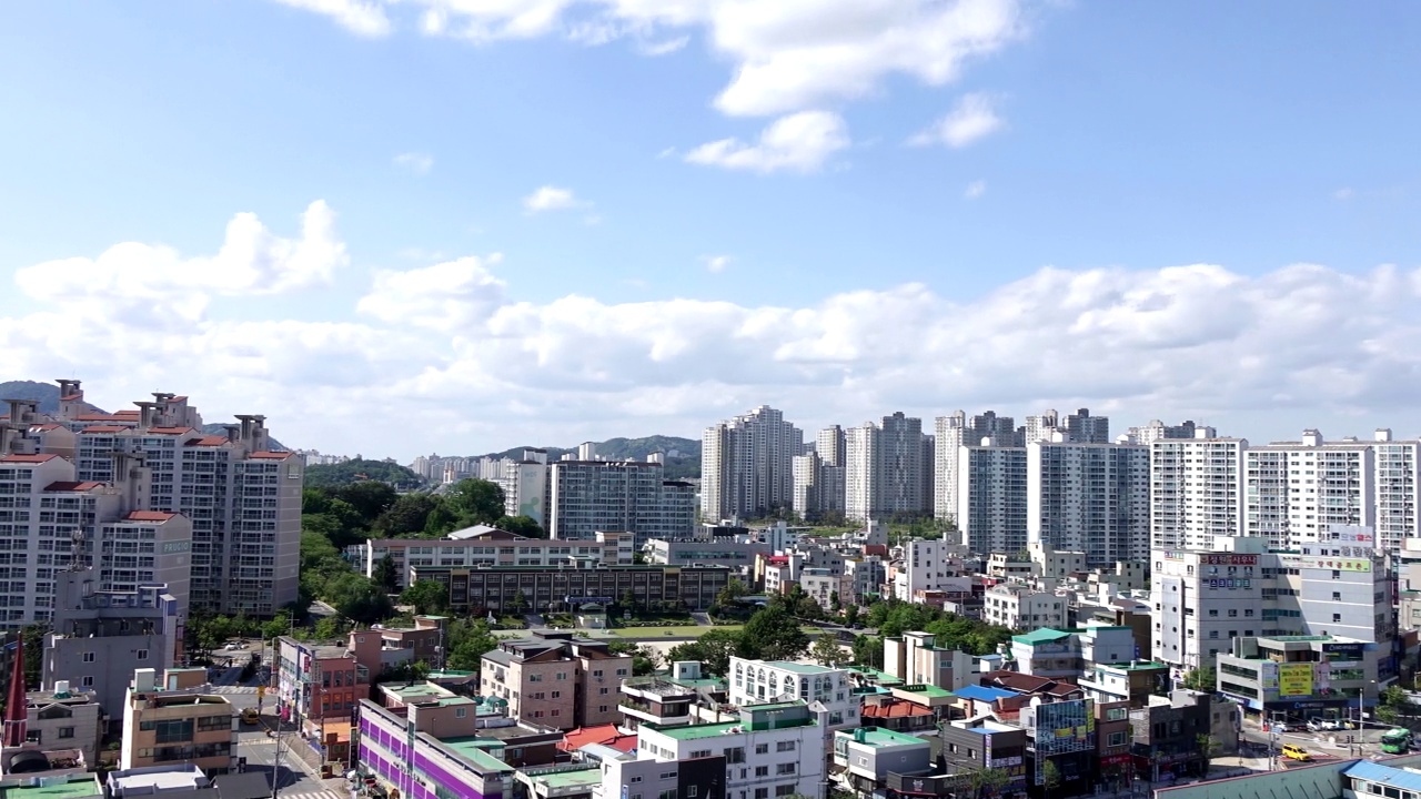 韩国大田市区/儒城区视频素材