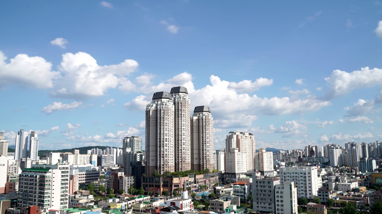 韩国大田市区/儒城区视频素材