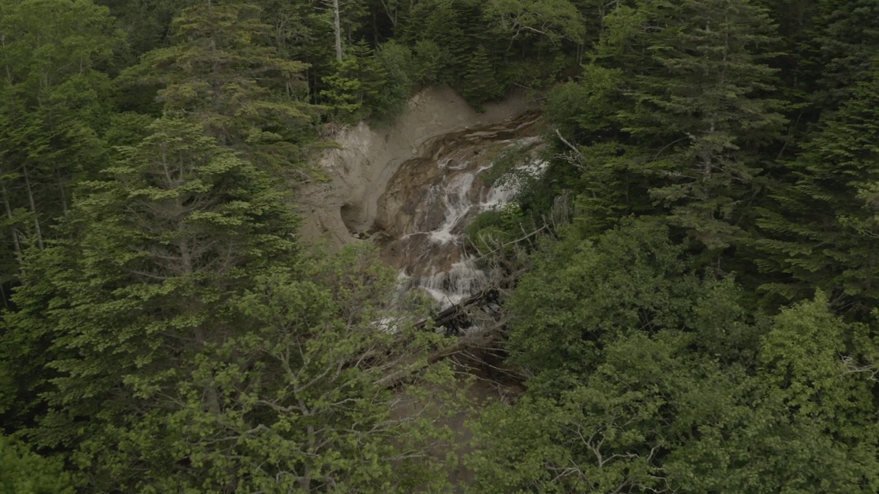 瀑布国后岛(千岛群岛)视频素材