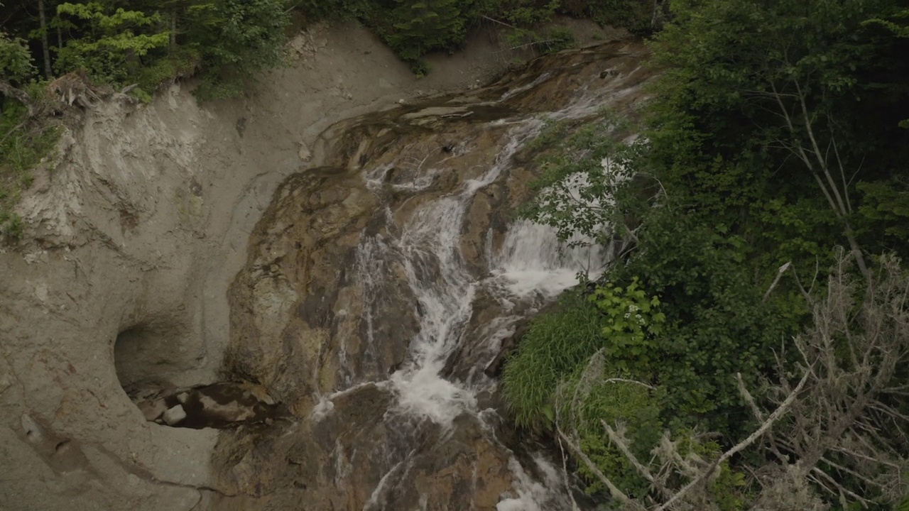 瀑布国后岛(千岛群岛)视频素材