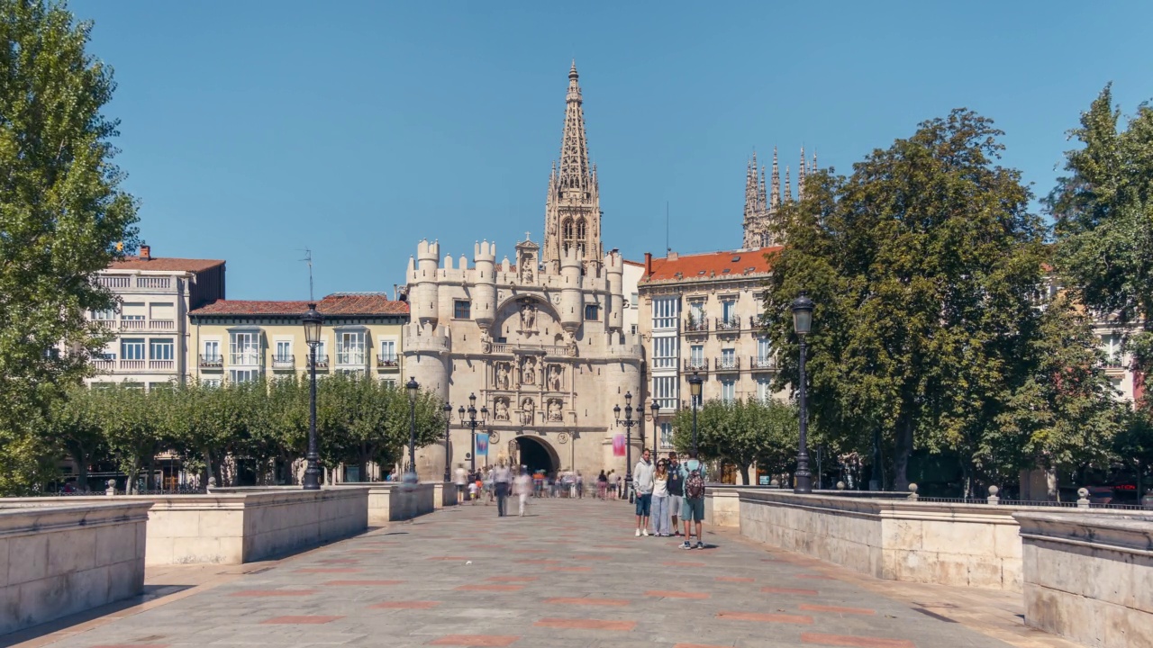 Burgos Santa maria时间流逝视频素材