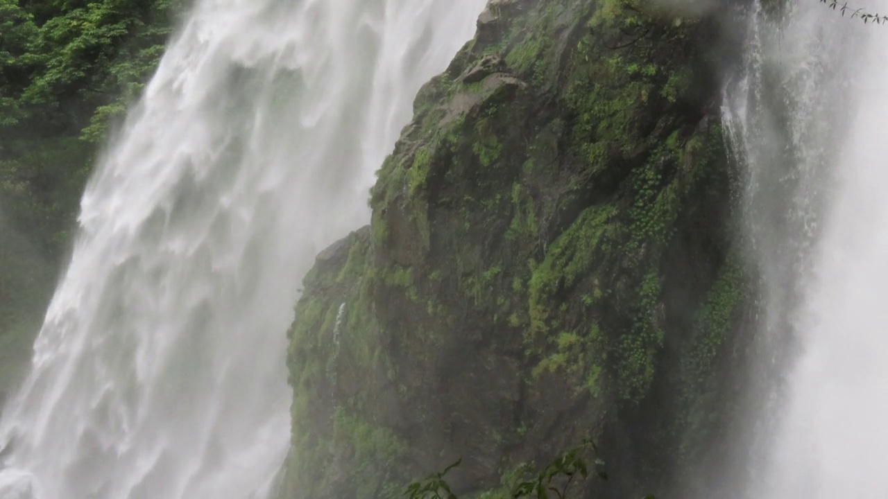 瀑布在热带雨林视频素材