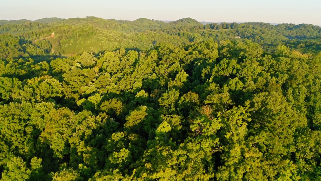 东田纳西州的斯莫基山地区视频素材