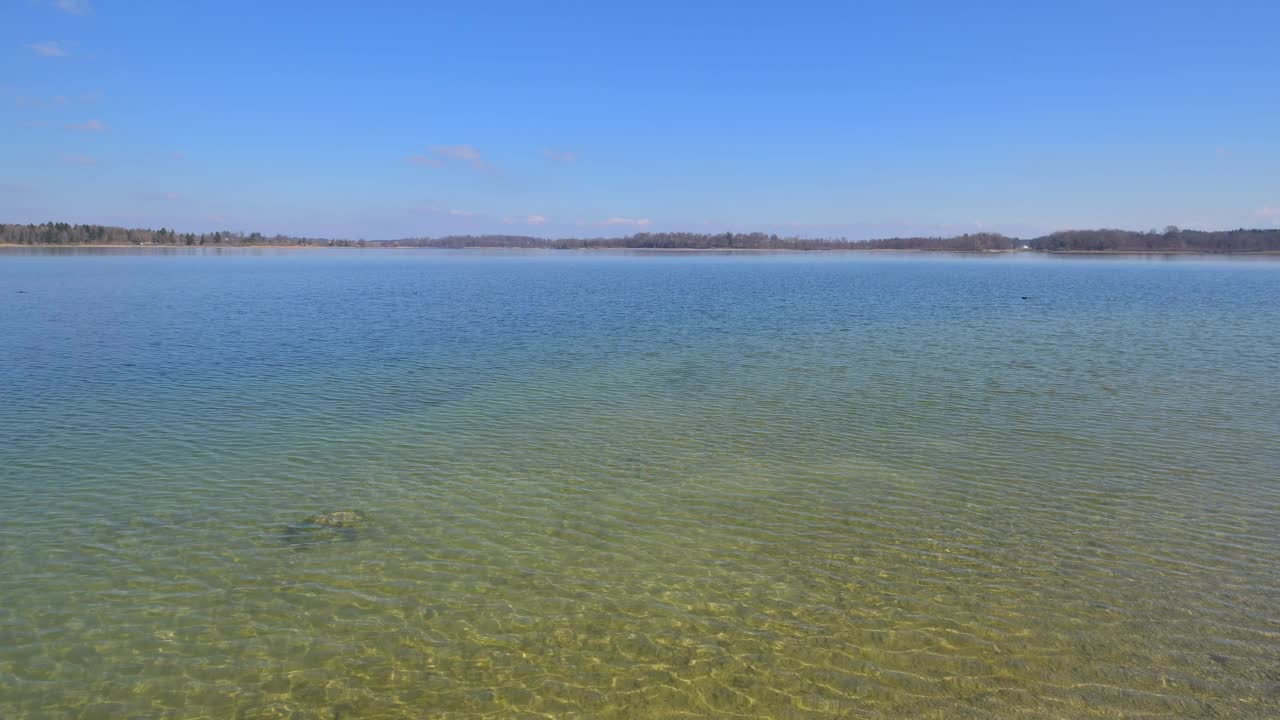 Ciemsee湖，Prien am Chiemsee, Chiemsee, Upper Bavaria, Bavaria，德国，欧洲视频素材