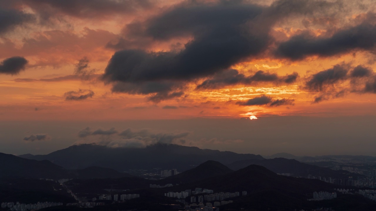 日落景色/韩国视频素材