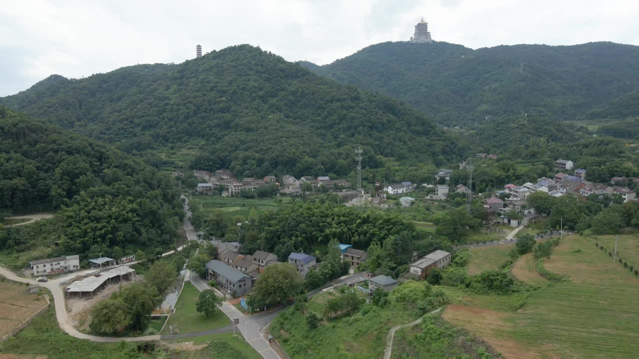 湖北省鄂州市月石红村东方山风景区视频素材