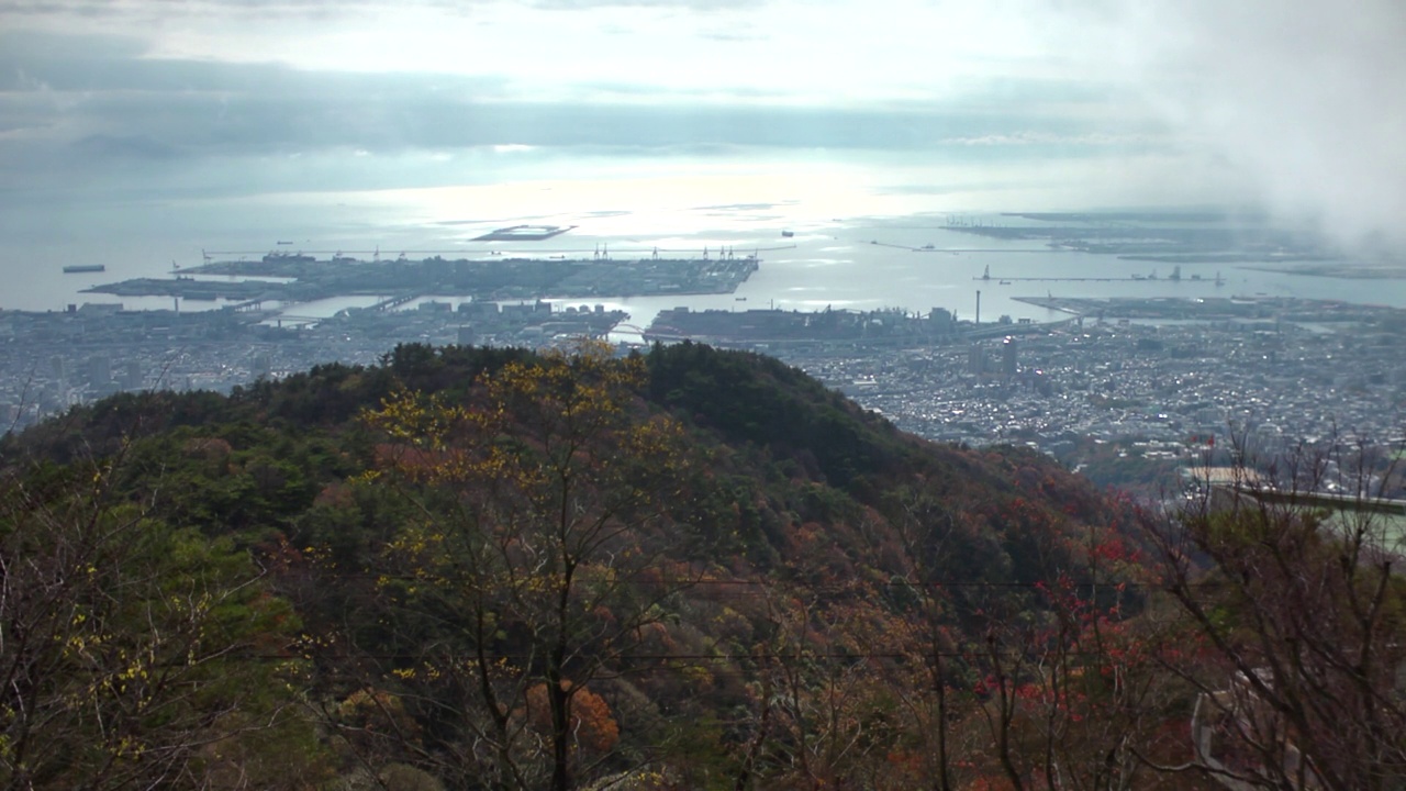 神户海景从山上，兵库，日本视频素材