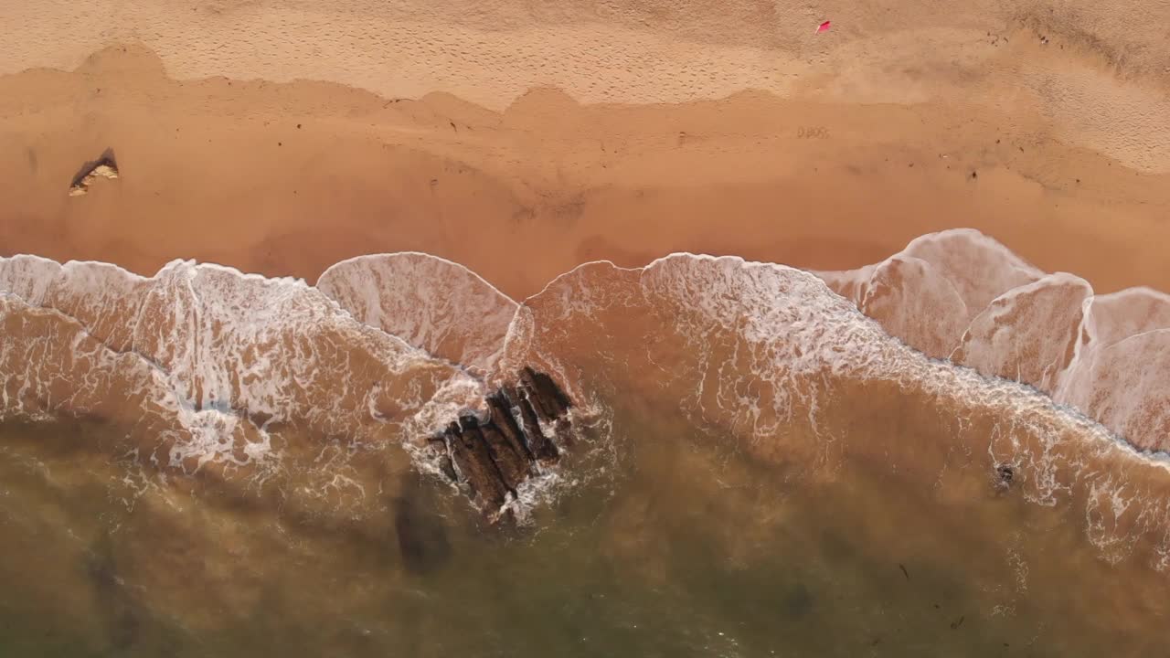 瓦斯科达伽马海滩海岸鸟瞰图视频素材