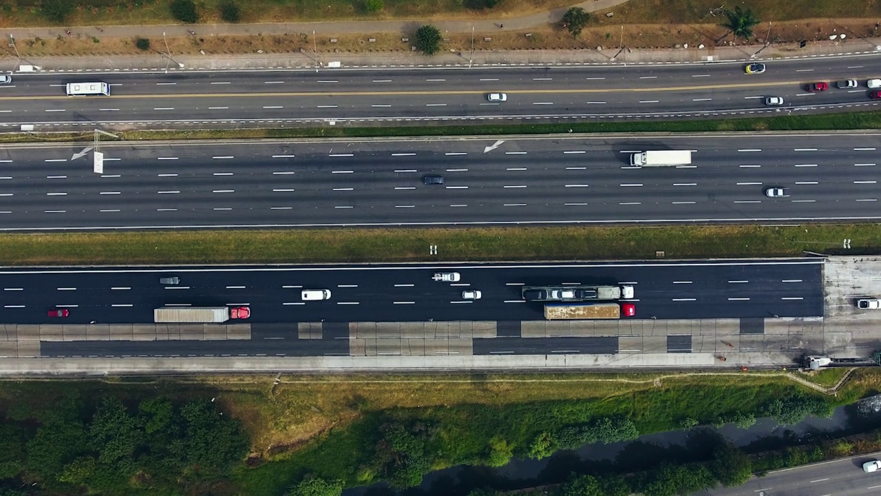 从上面看环城公路视频素材