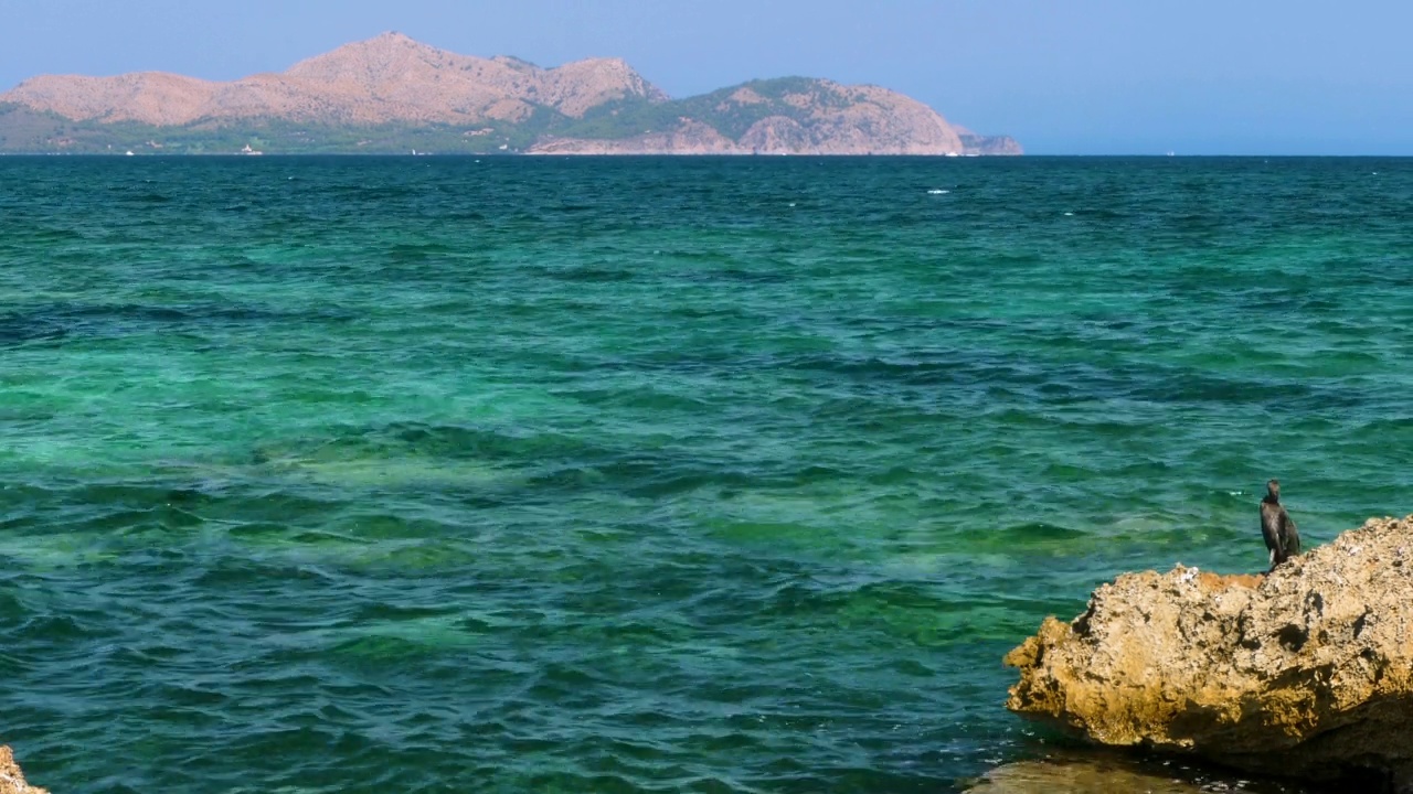 阿尔库迪亚湾全景。视频素材