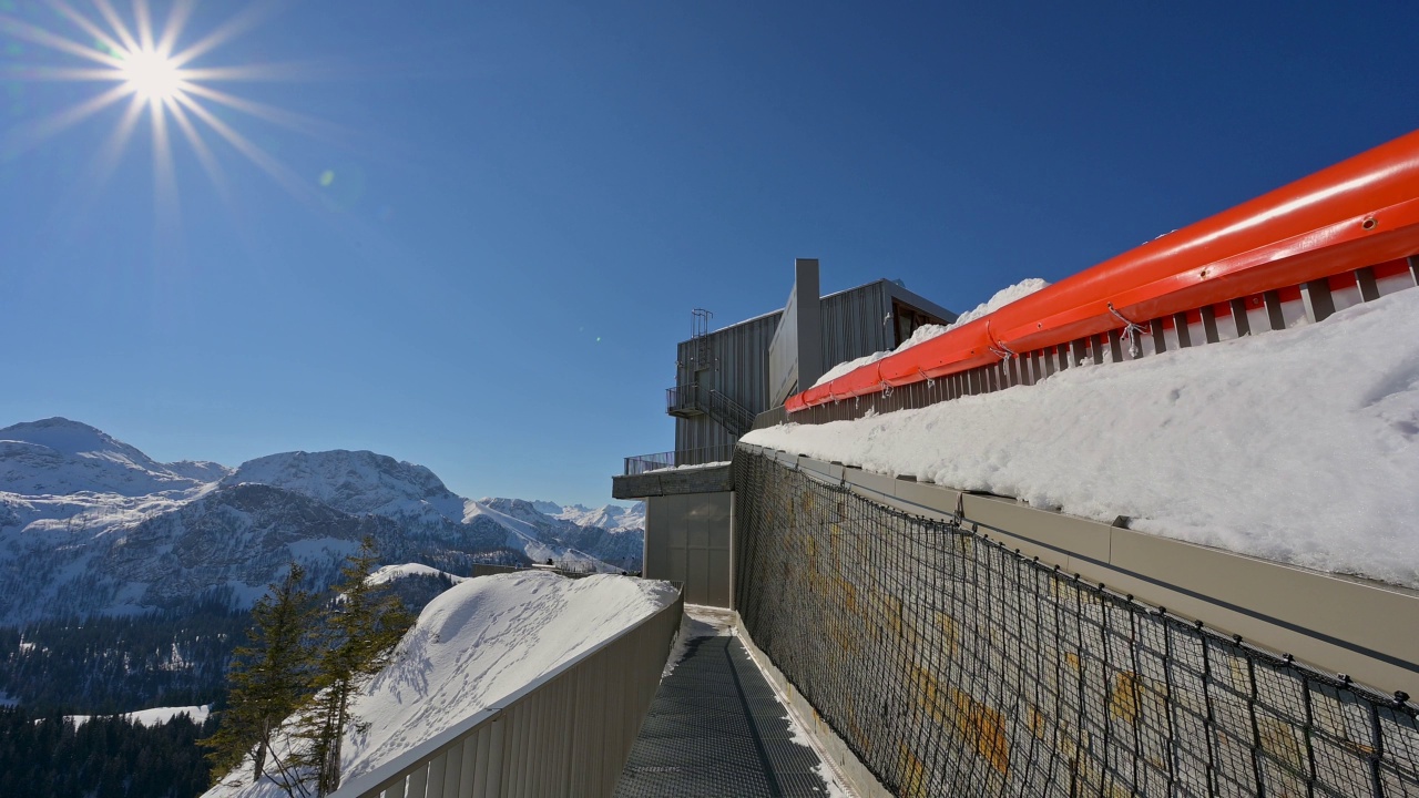 Mountain house on Jenner mountain, Schönau am Königssee, Berchtesgaden National Park, Upper Bavaria, Bavaria, Germany, Europe视频素材