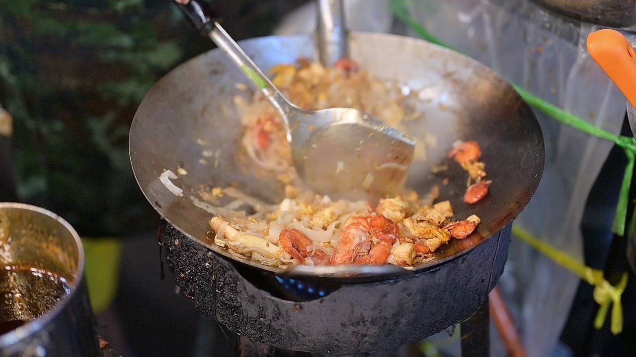 街海鲜市场。美食与旅游概念视频素材