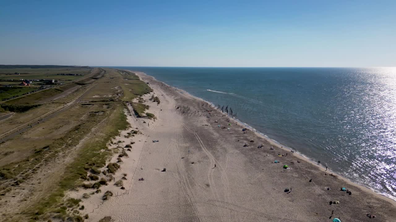 佩滕的海滩、大海和沙丘视频素材