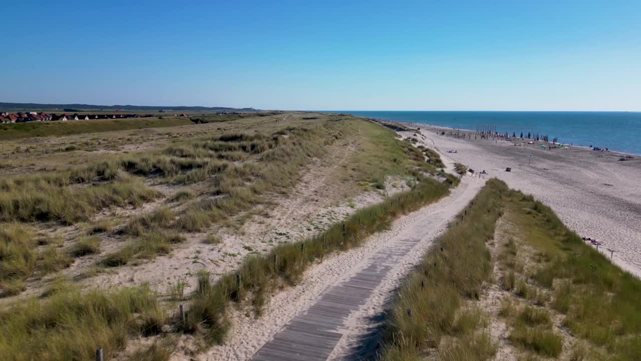 佩滕的海滩、大海和沙丘视频素材