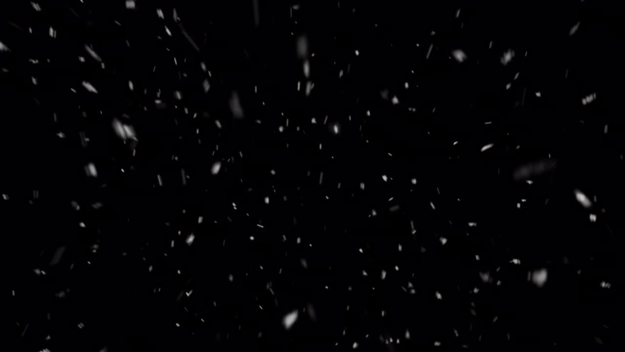 Alpha频道降雪-可循环视频素材