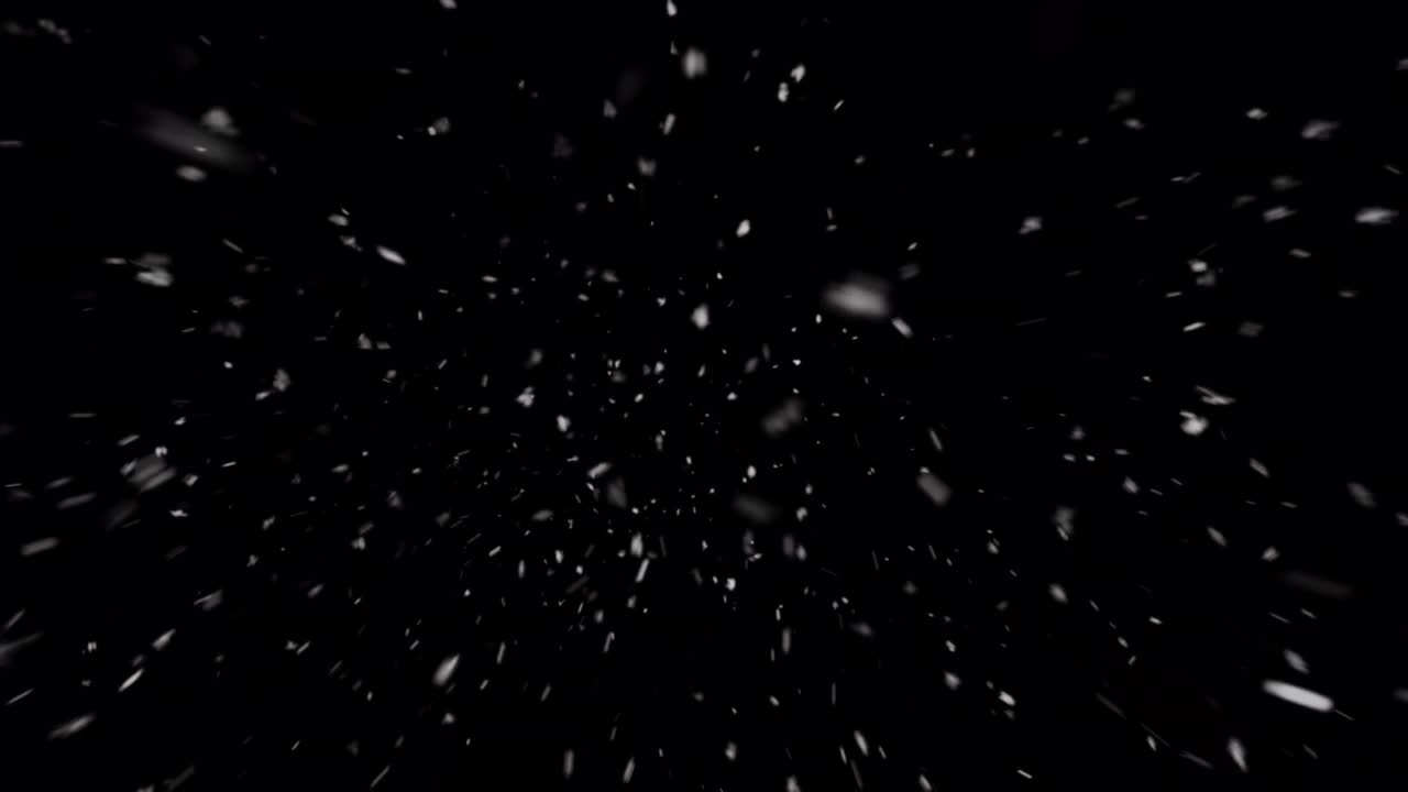 Alpha频道降雪-可循环视频素材